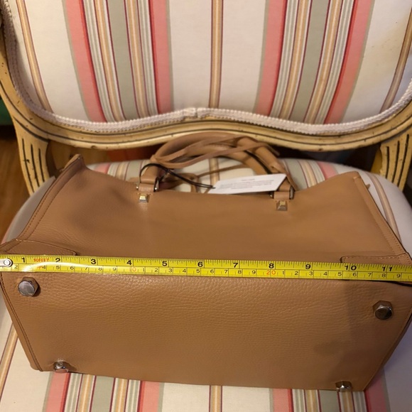 NWT Rebecca Minkoff Regan Leather Satchel - Desert Tan - Picture 8 of 10